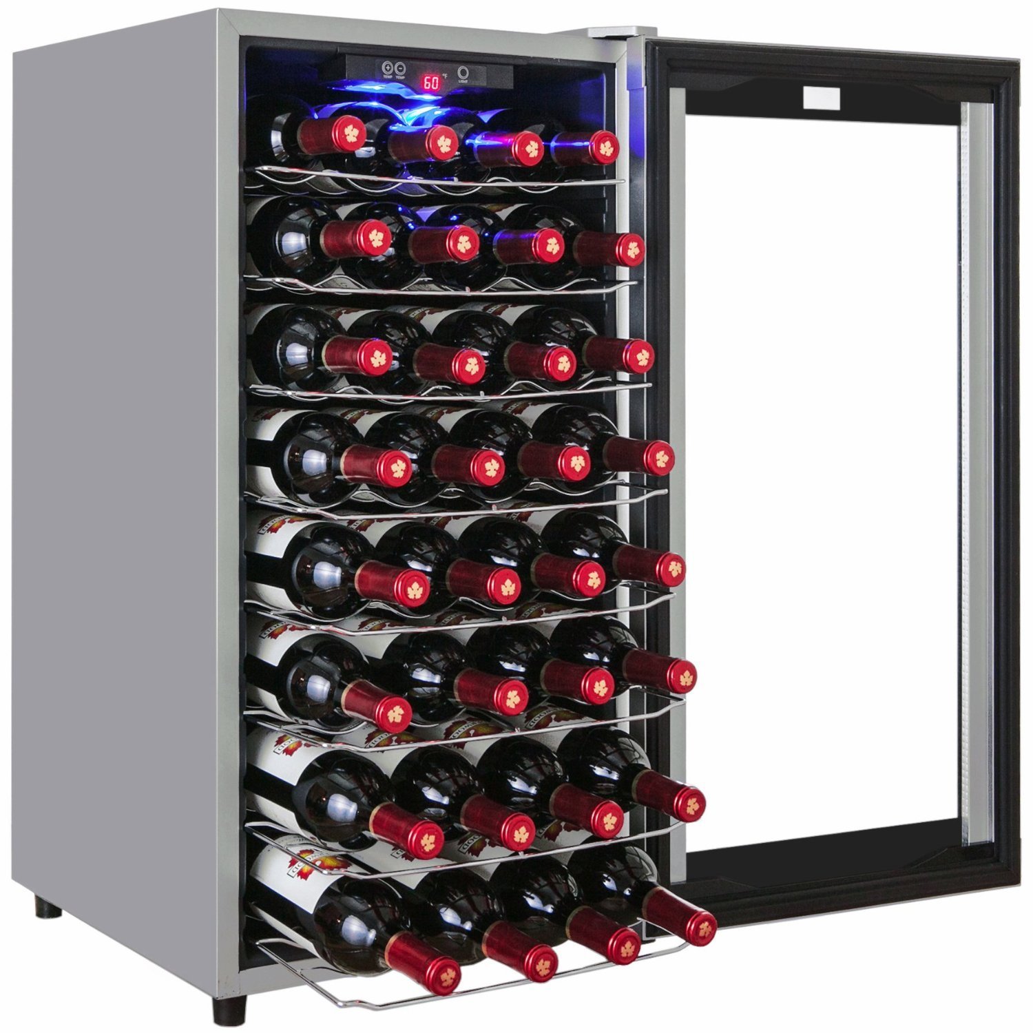 Firebird New Thermoelectric Quiet Operation Wine Cooler Cellar Chiller