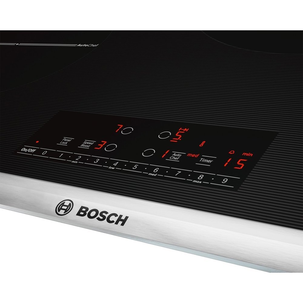 Bosch NIT8066SUC 800 30" Black With Stainless Trim Electric Induction