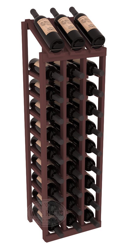 Wine Racks America Ponderosa Pine 3 Column 10 Row Display Top Kit. 13