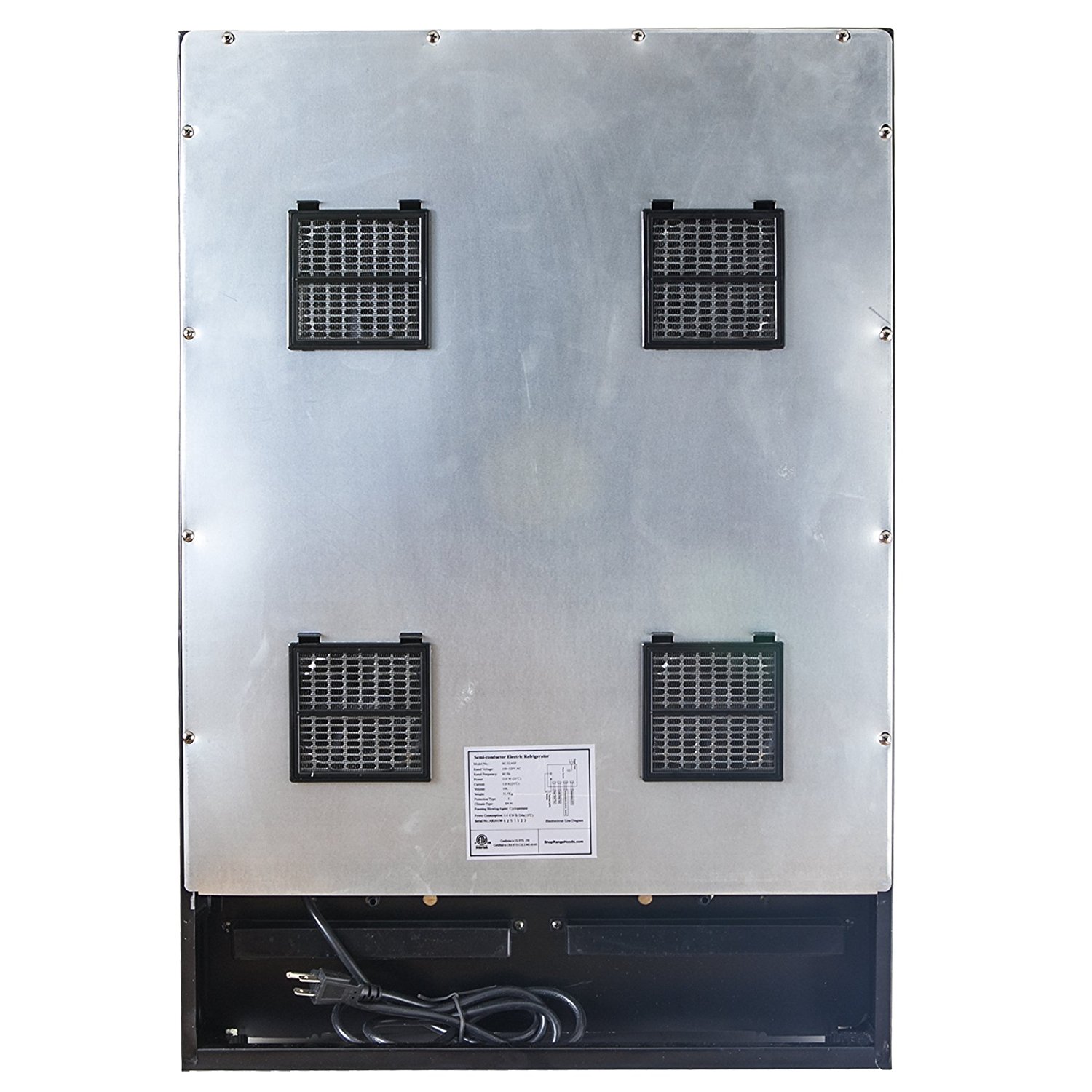 AKDY® 28 Bottle Single Zone Thermoelectric Stainless Steel Freestanding