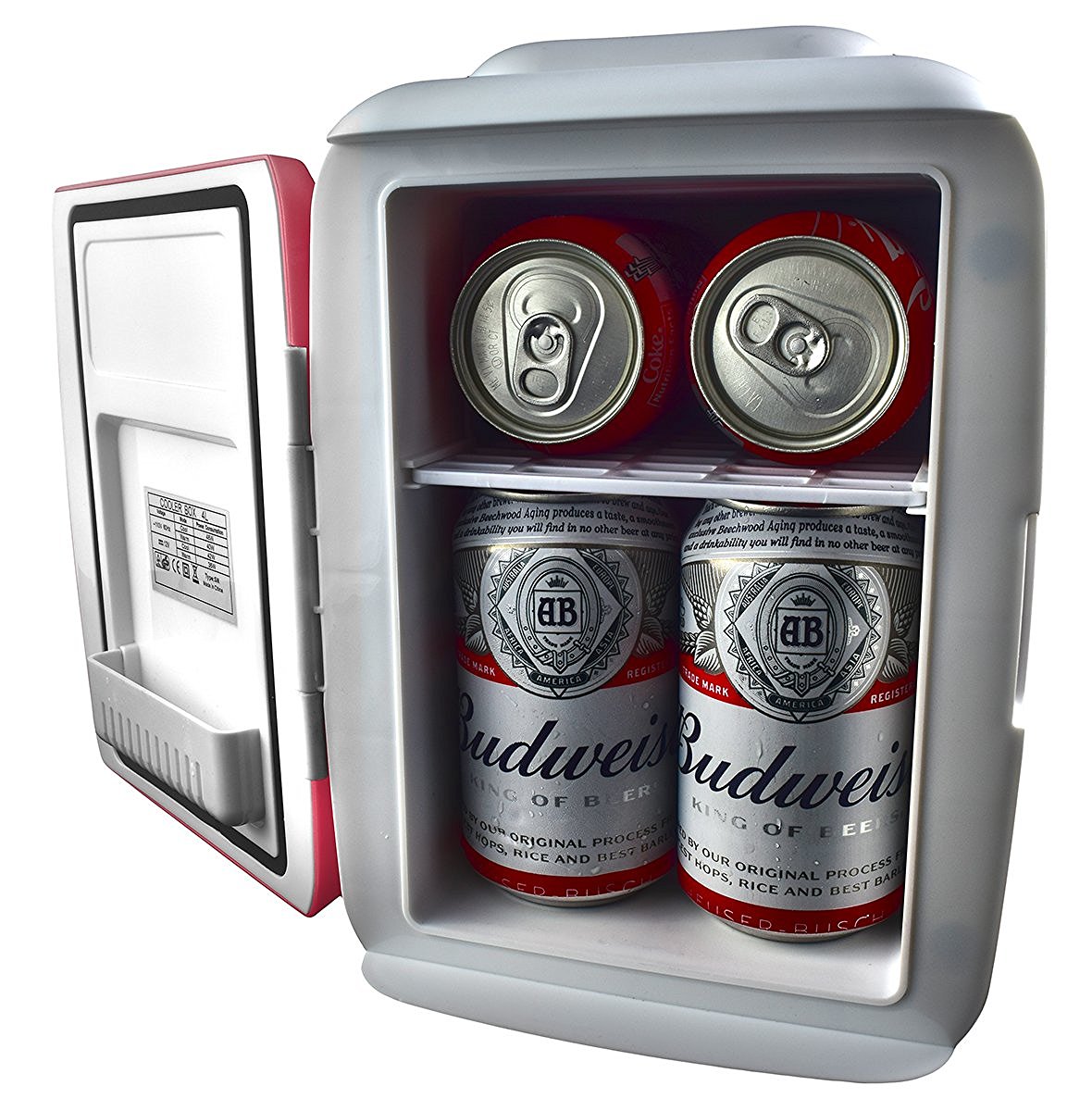 Cooluli Mini Fridge Electric Cooler and Warmer (4 Liter / 6 Can) AC/DC