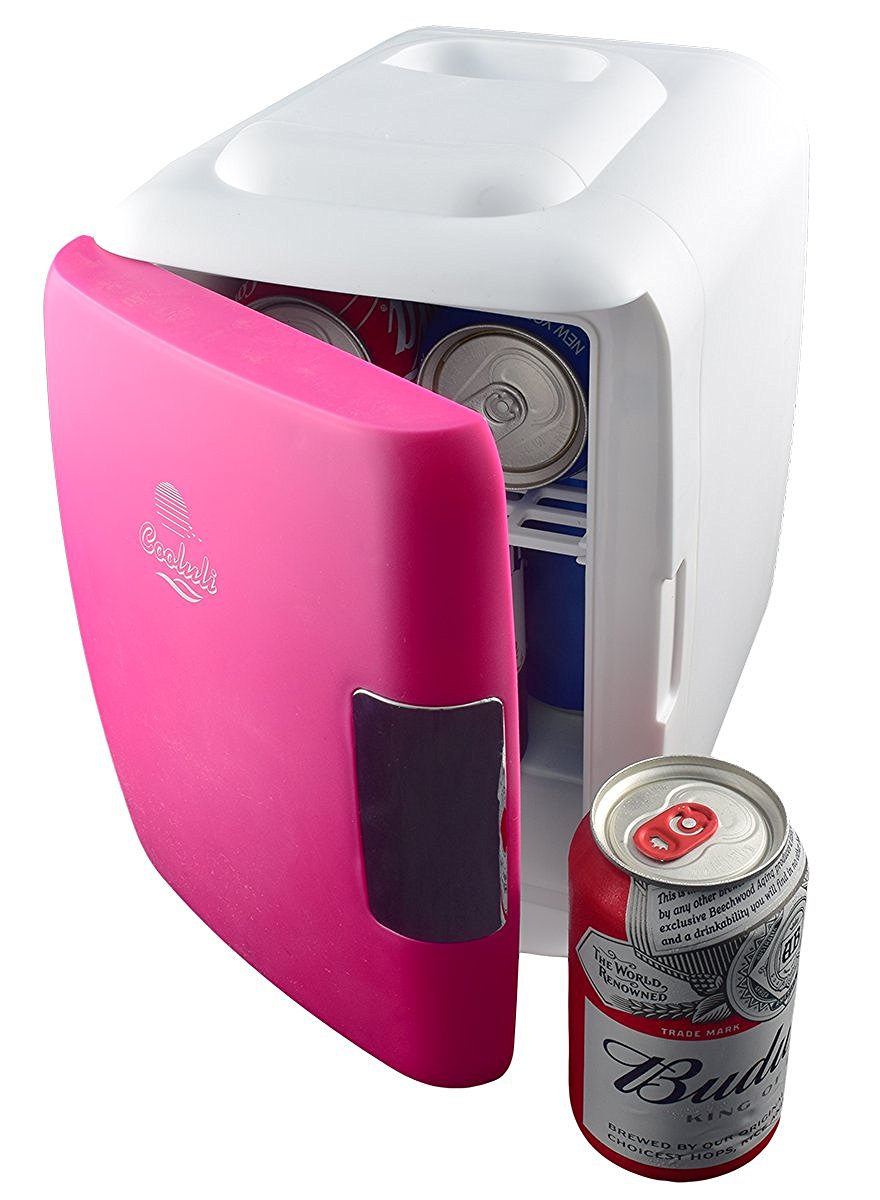 Cooluli Mini Fridge Electric Cooler and Warmer (4 Liter / 6 Can) AC/DC
