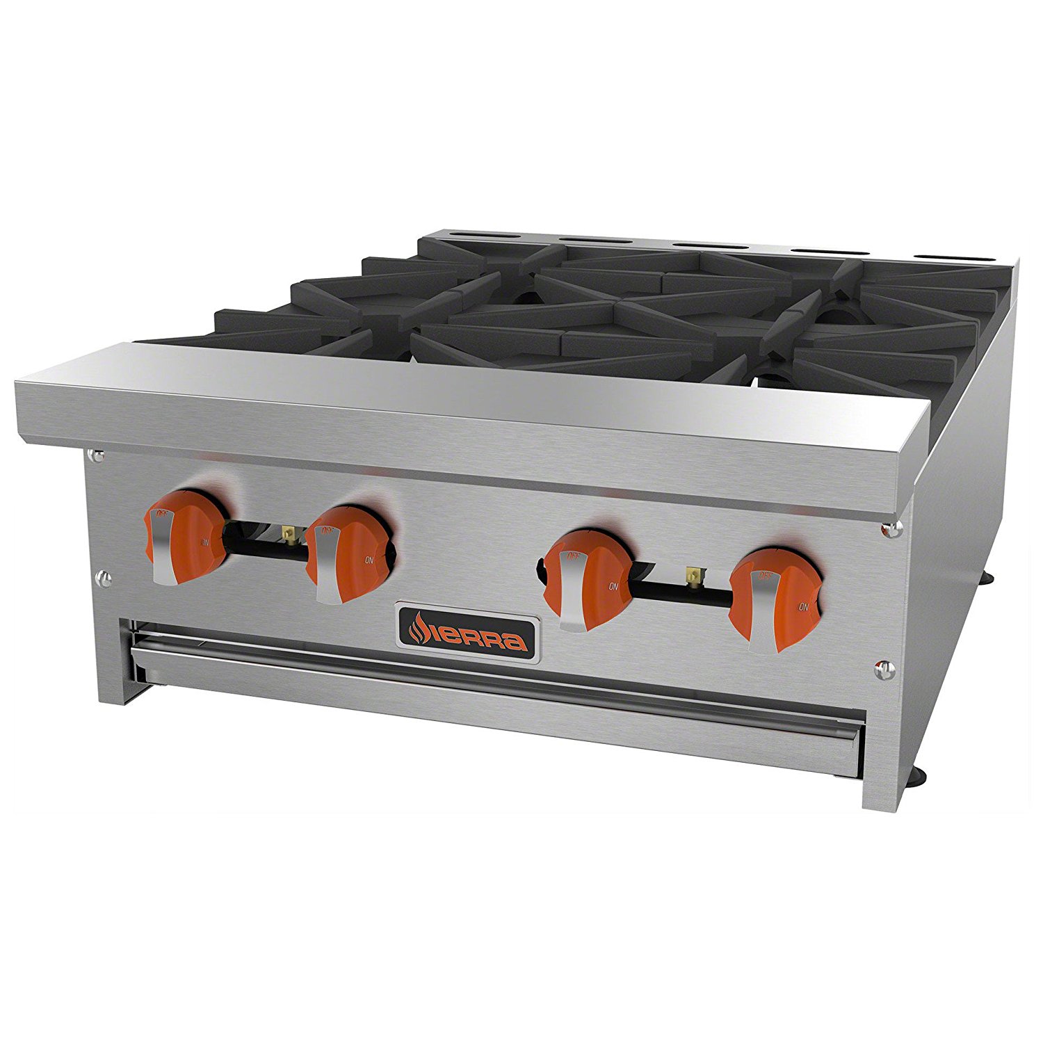 MVP Group SRHP424 4 Burners Gas Hot Plate, 24", Grey free image download