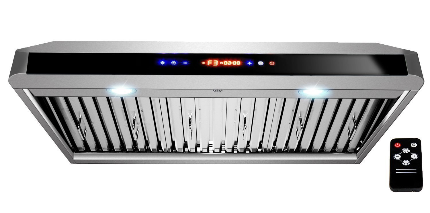 AKDY 36" AZ1801A90 Under Stainless Steel Range Hood Touch