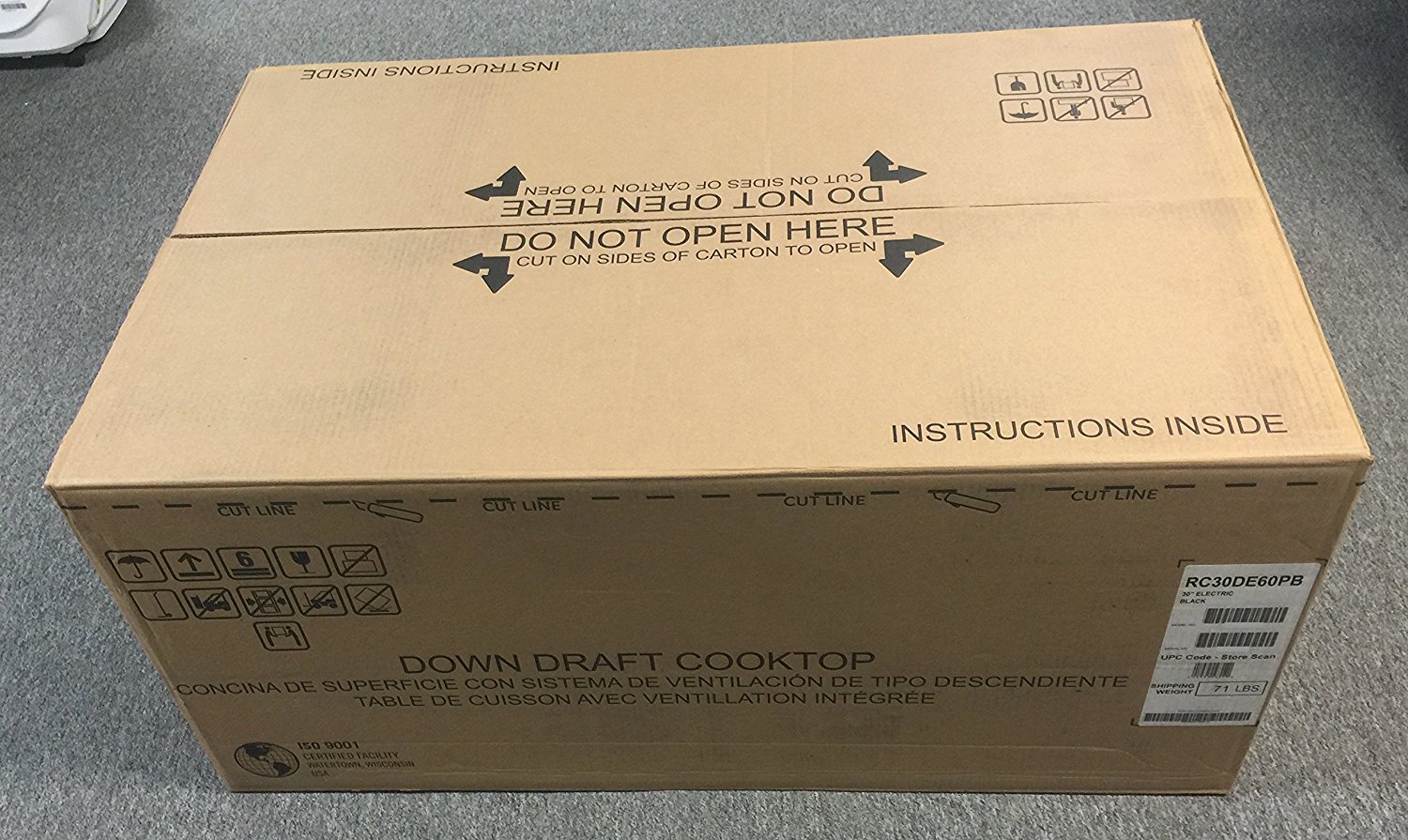 Frigidaire 30" Smoothtop Electric Black Cooktop with BuiltIn 500 CFM Downdraft Exhaust and Pro
