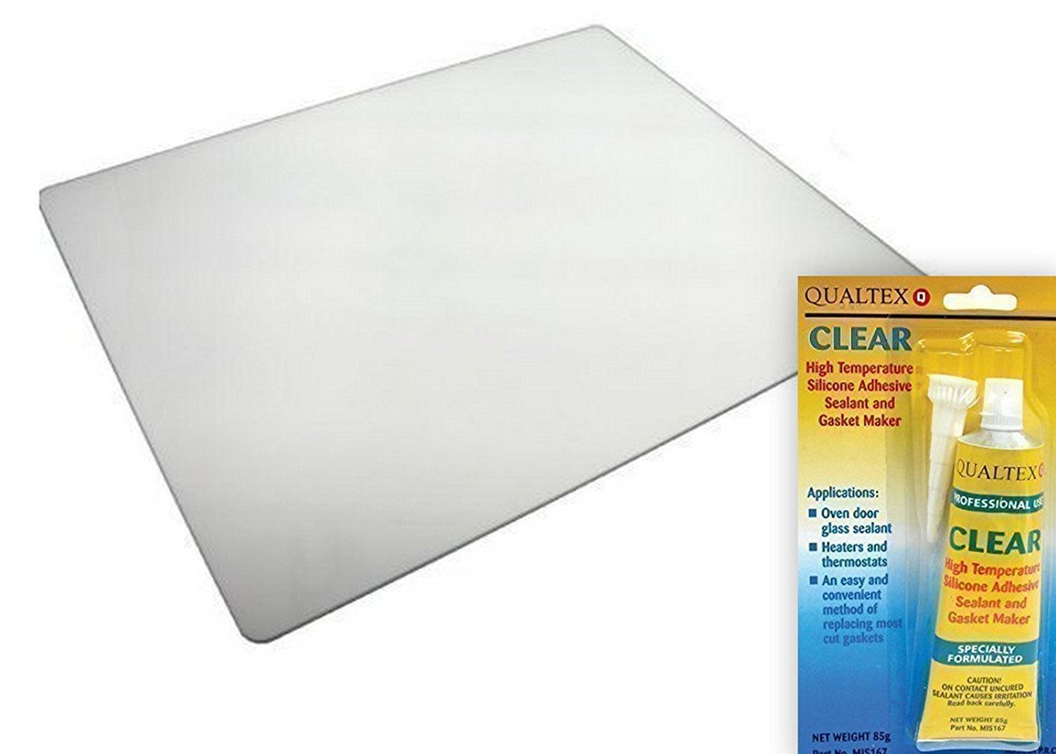 Bartyspares Universal Main Oven Door Glass 415Mm X 335Mm With High