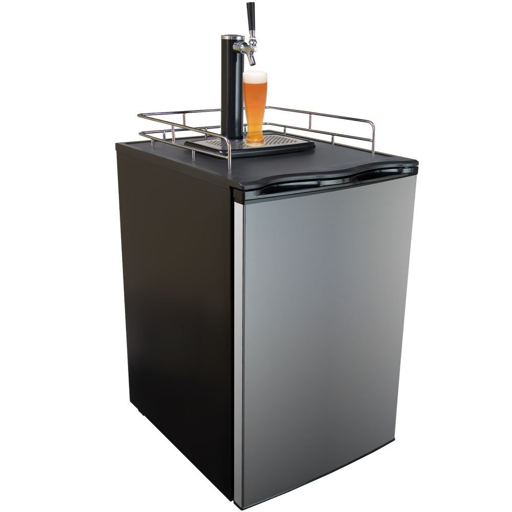 Keggermeister KM2800SS Kegerator FullSize SingleTap Beer Refrigerator