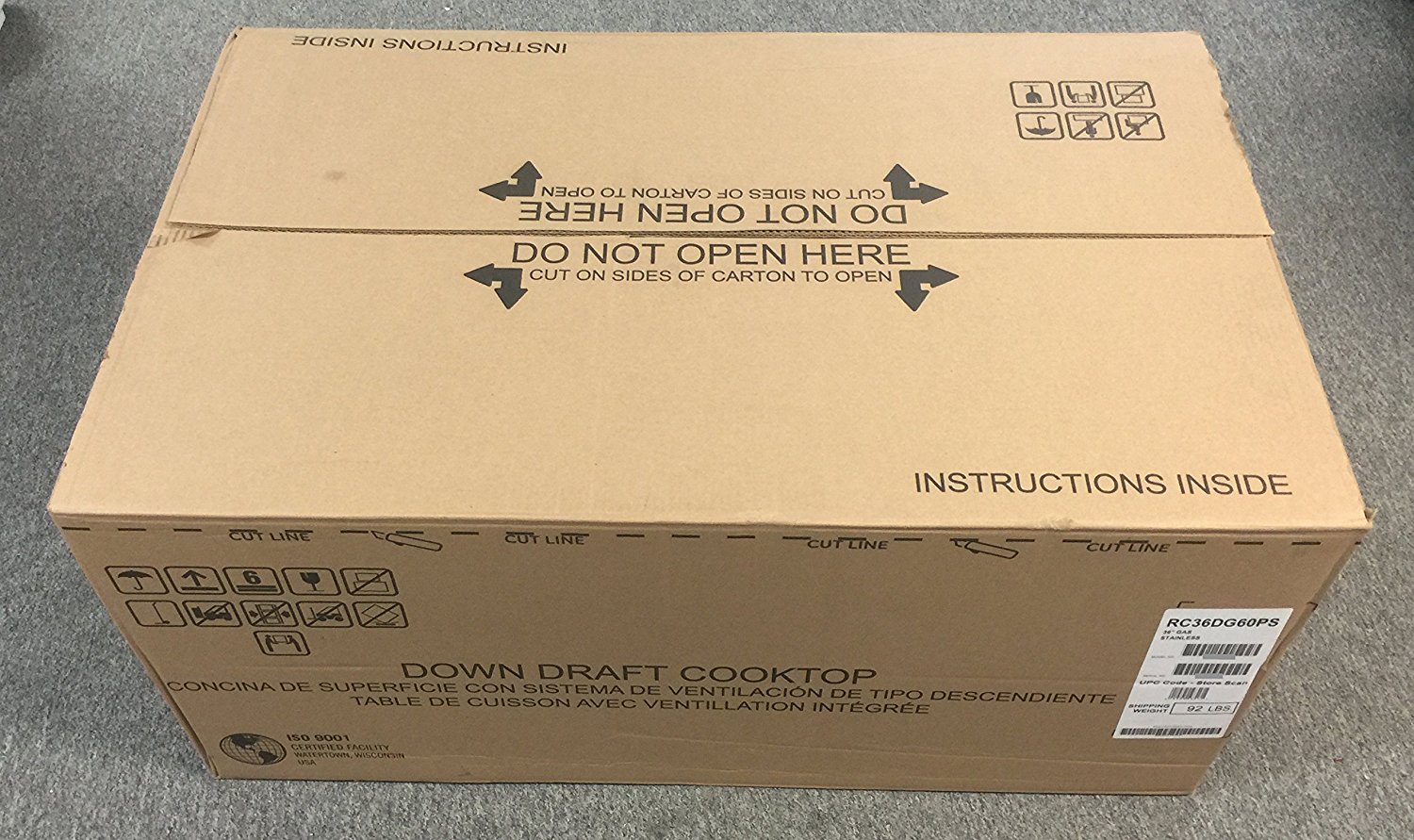 Frigidaire RC36DG60PS 36" Built In Downdraft Gas Cooktop with 4 Sealed