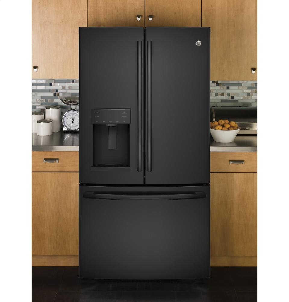 GE Black FrenchDoor Bottom Freezer Refrigerator N9 free image download