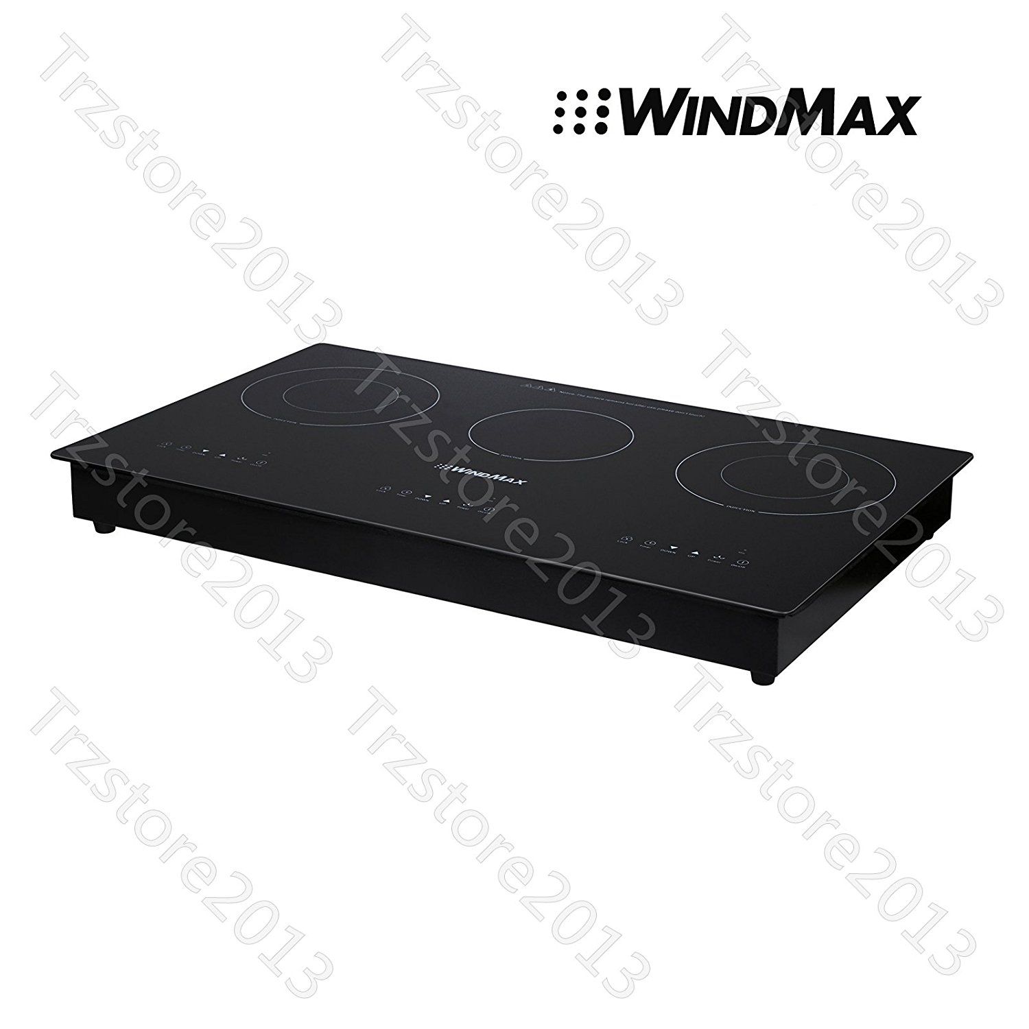 WindMax® Hot 29.5" Glass Plate Induction Hob 3 Burner Triple Stove