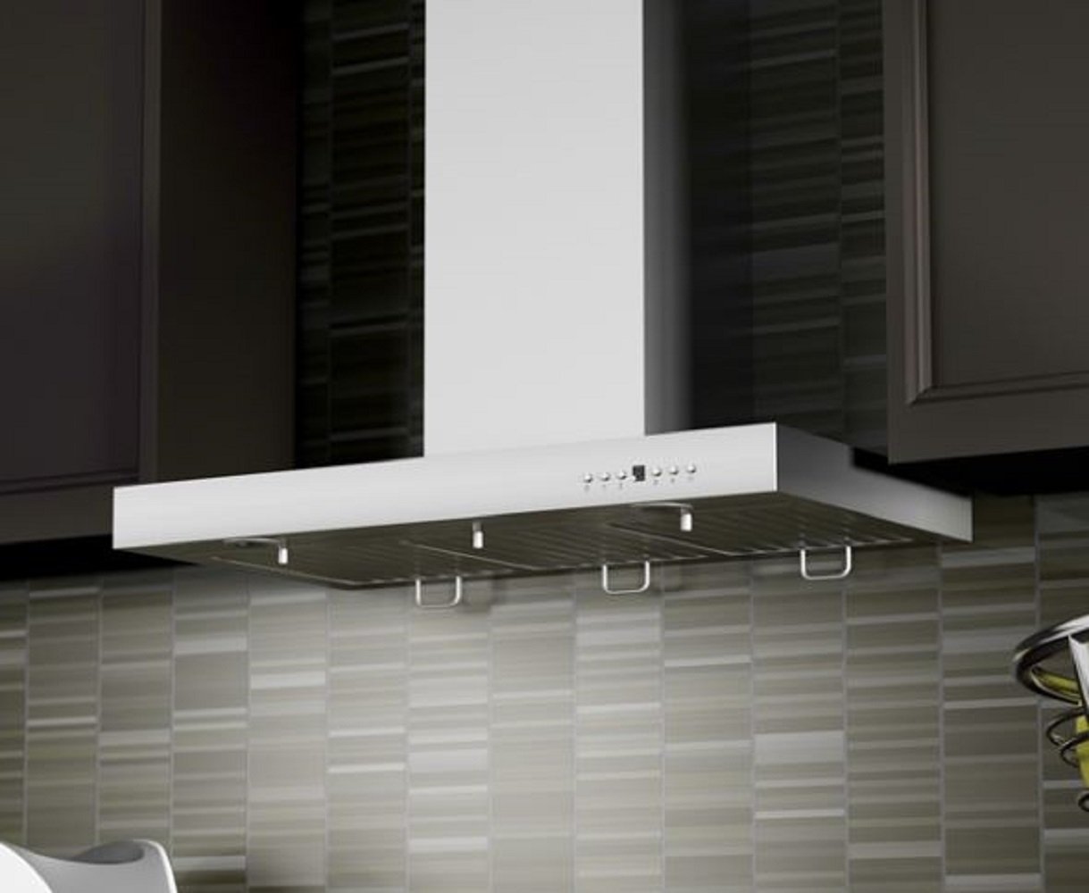 760 CFM Ducted Wall Mounted Range Hood Size 2.8" H x 42" W x 19.7" D