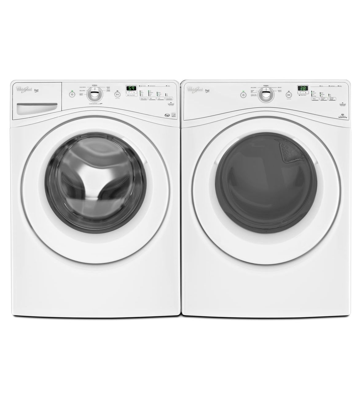 Whirlpool WGD70HEBW Duet 7.4 Cu. Ft. White Stackable Gas Front Load