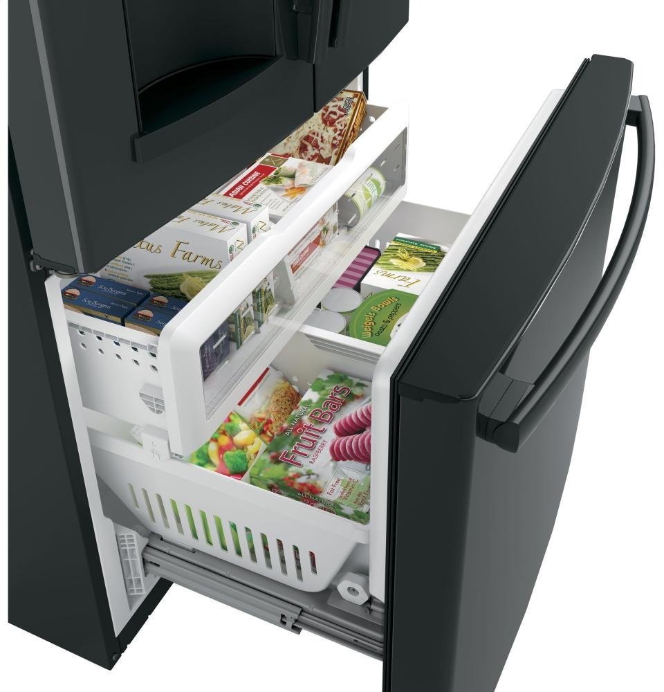 GE Black FrenchDoor Bottom Freezer Refrigerator N10 free image download