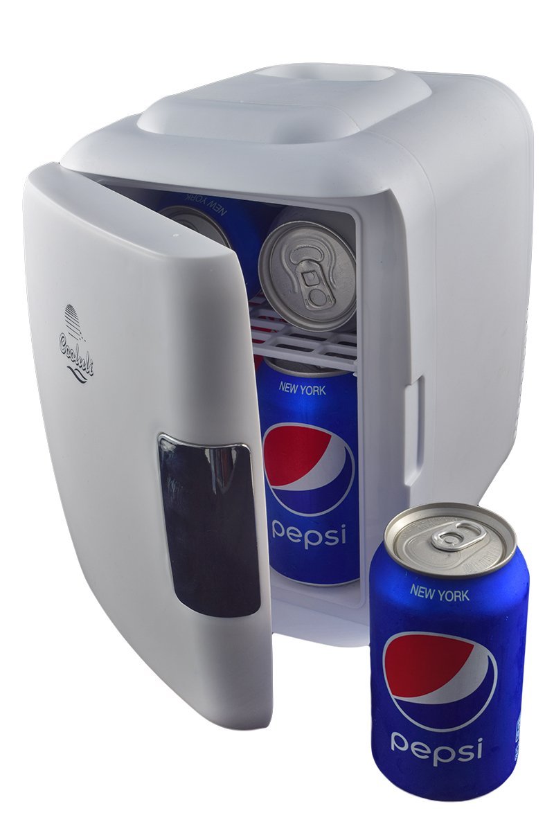 Cooluli Mini Fridge Electric Cooler and Warmer (4 Liter / 6 Can) AC/DC