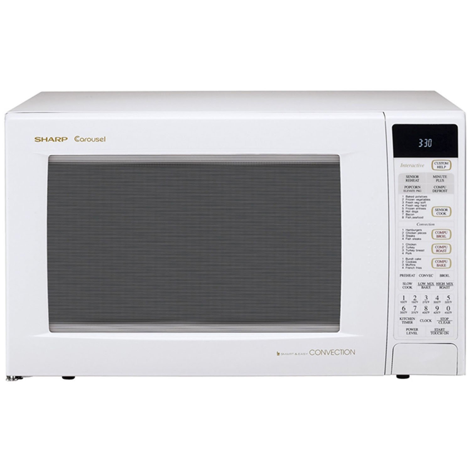 Sharp 900 Watts 1.5 Cu. Ft. Countertop Microwave Oven with 4Way