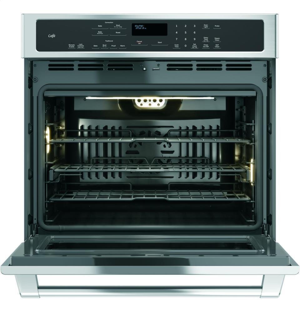 GE Cafe Series 30" Stainless Steel BuiltIn Convection Wall Oven N2