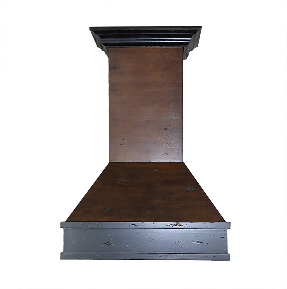 Z Line 329AH36 1200 CFM Wooden Wall Mount Range Hood, 36", Antigua
