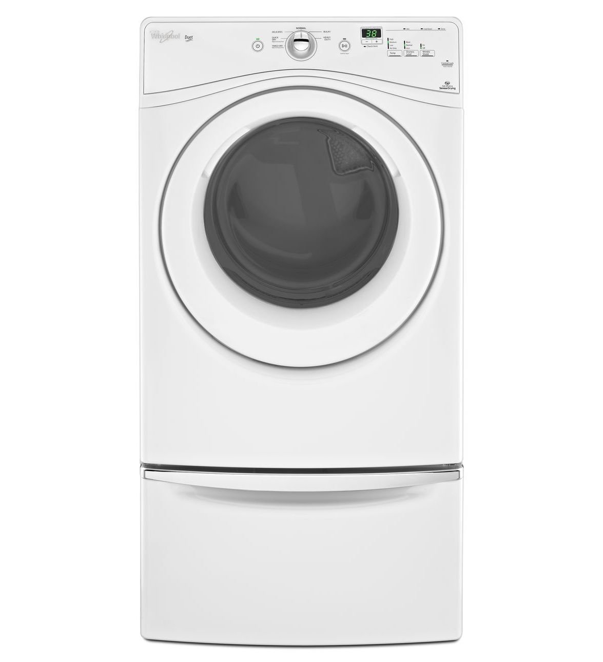 Whirlpool WGD70HEBW Duet 7.4 Cu. Ft. White Stackable Gas Front Load