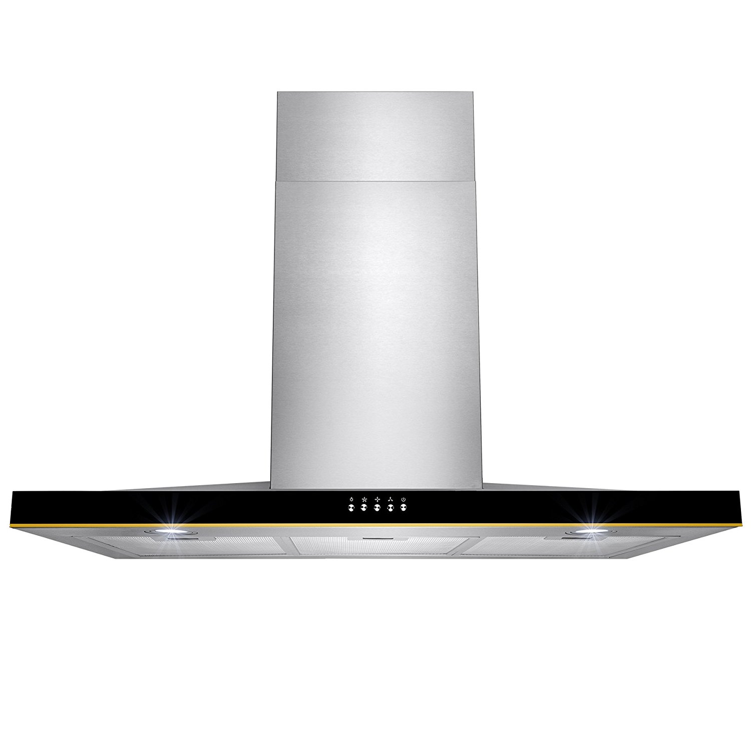Golden Vantage® 36“ Stainless Steel Wall Mount Range Hood Control Light