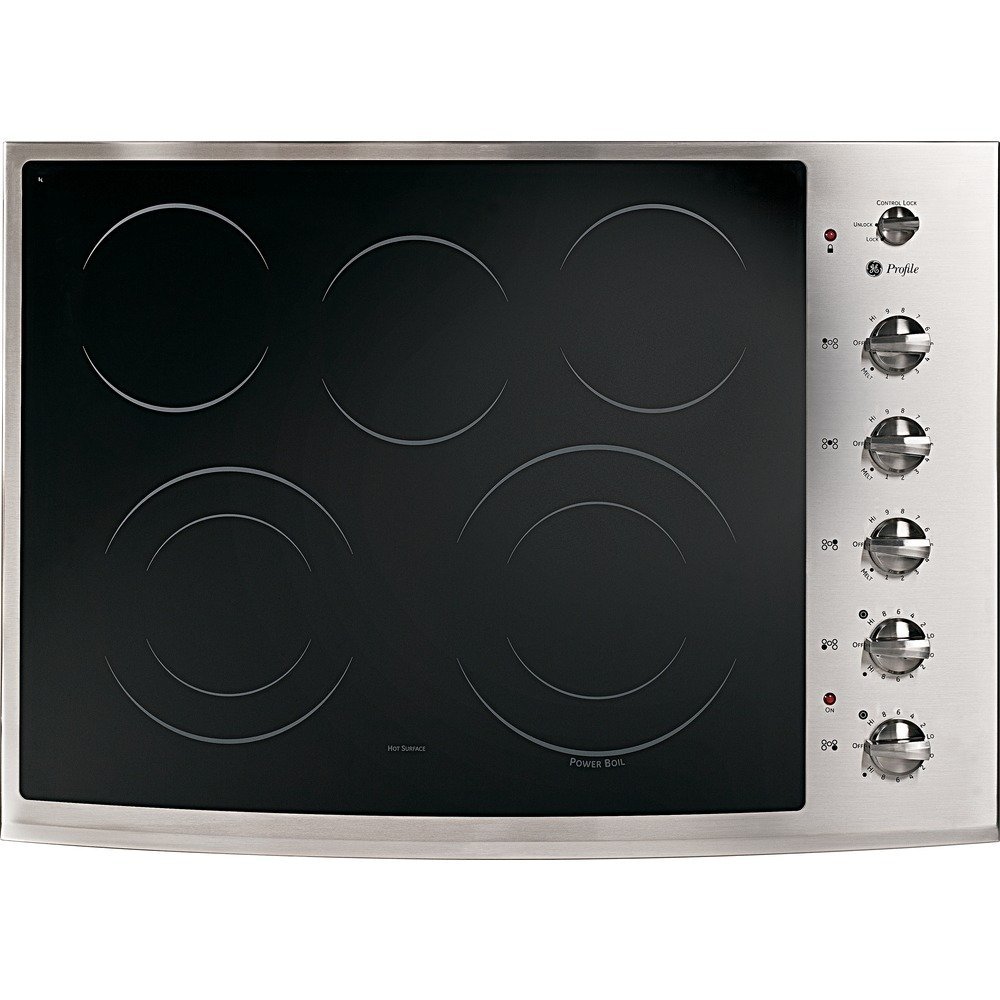 GE PP944STSS Profile 30" Stainless Steel Electric Smoothtop Cooktop N2