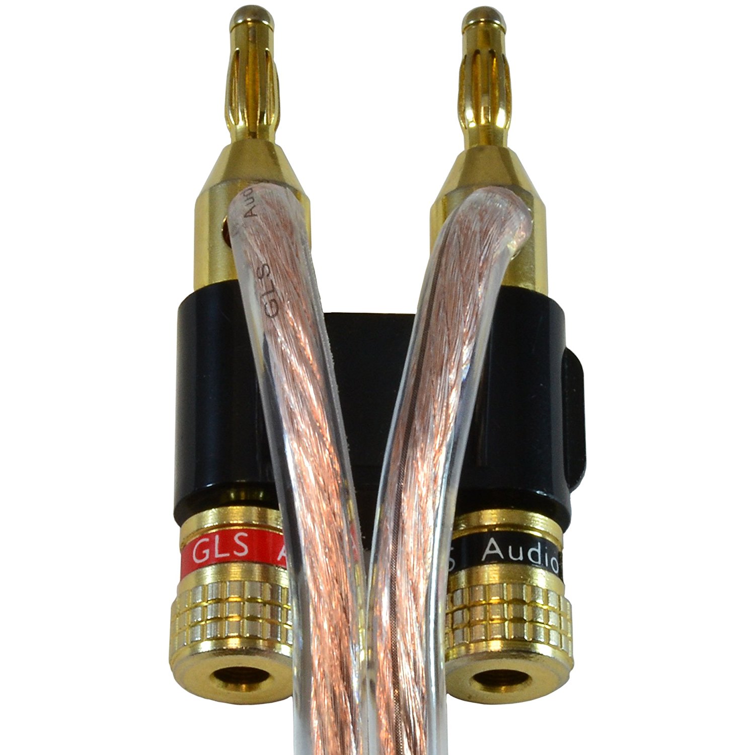 GLS Audio Dual Gold Banana Plugs Heavy Duty Plug Banana Clips NOTE