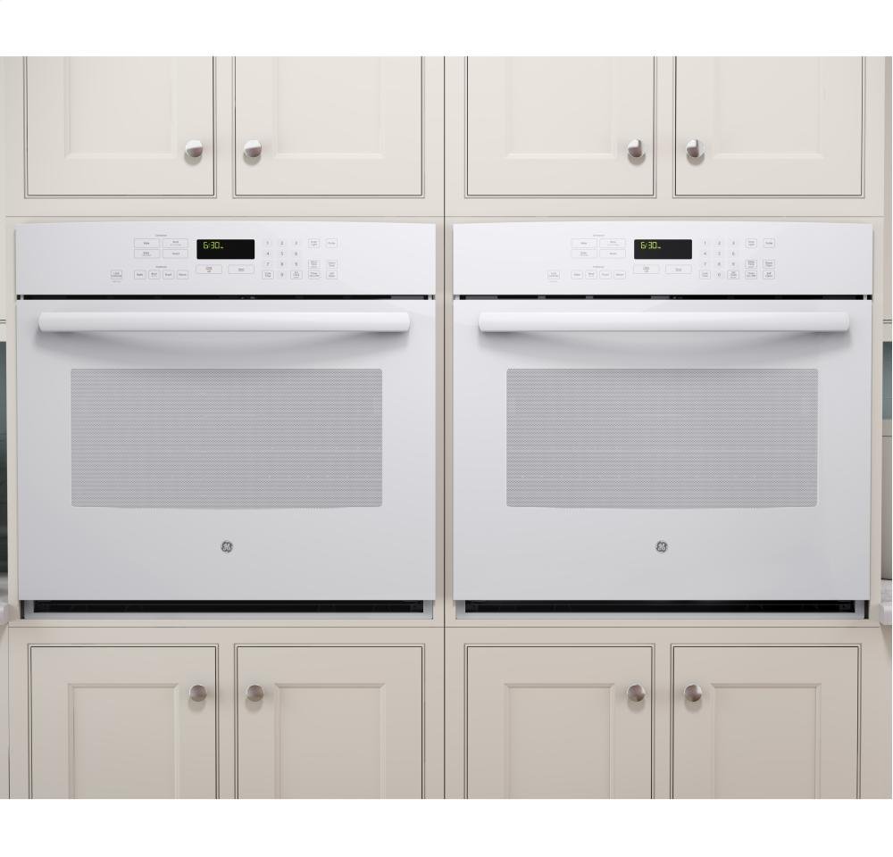 GE PT7050DFWW Profile 30" White Electric Single Wall Oven Convection