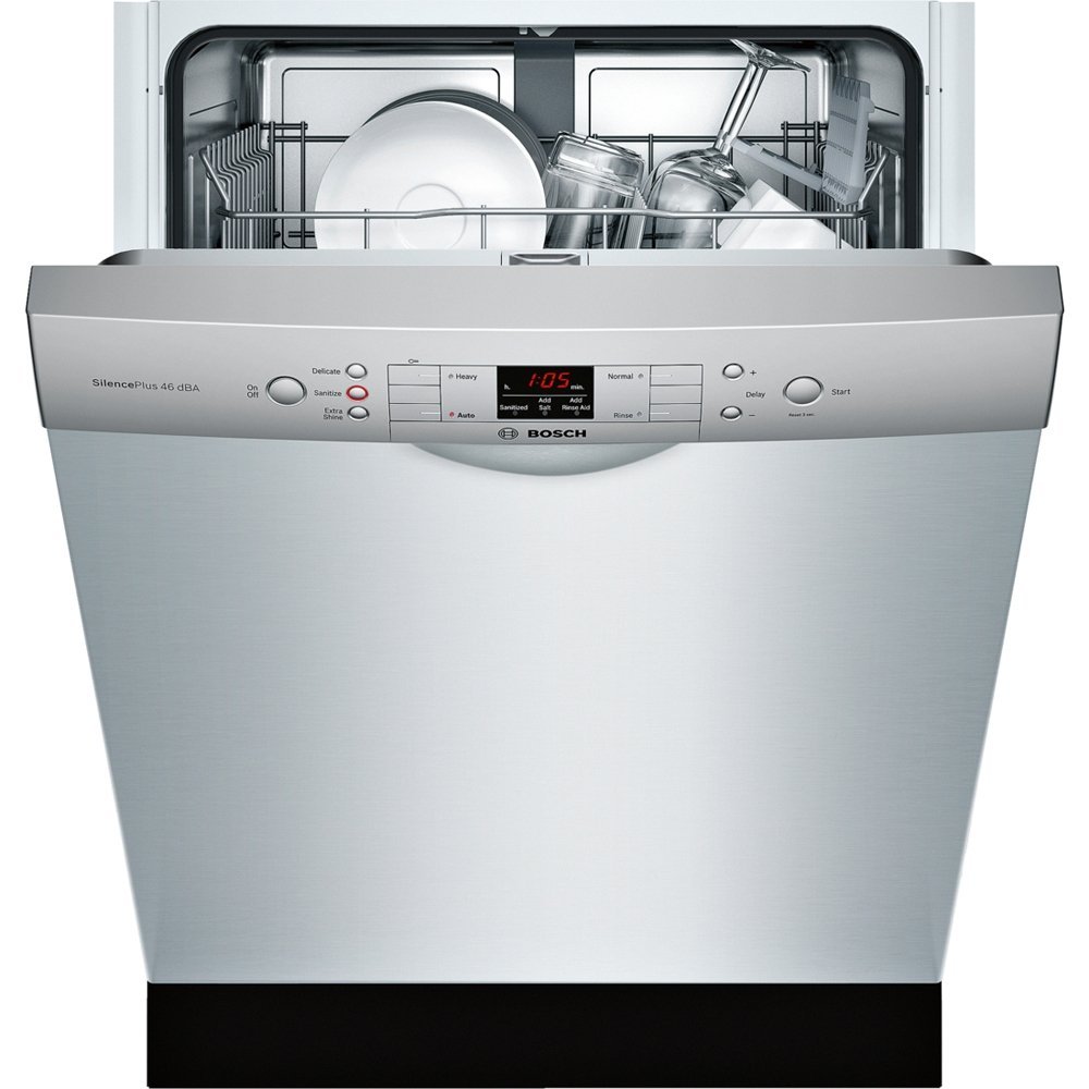 Bosch SGE53U55UC 24" 300 Series Energy Star Rated Dishwasher with 13 Place Setting Capacity in