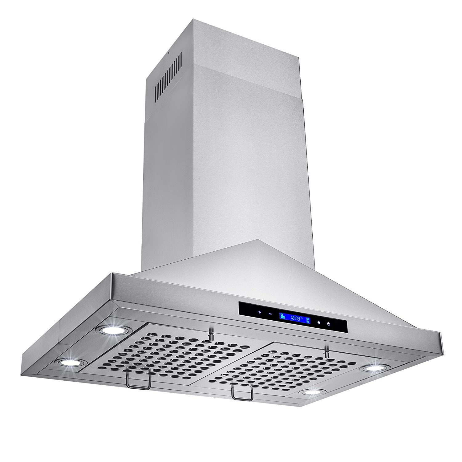 GOLDEN VANTAGE 30" Island Mount Stainless Steel Range Hood Vent GV