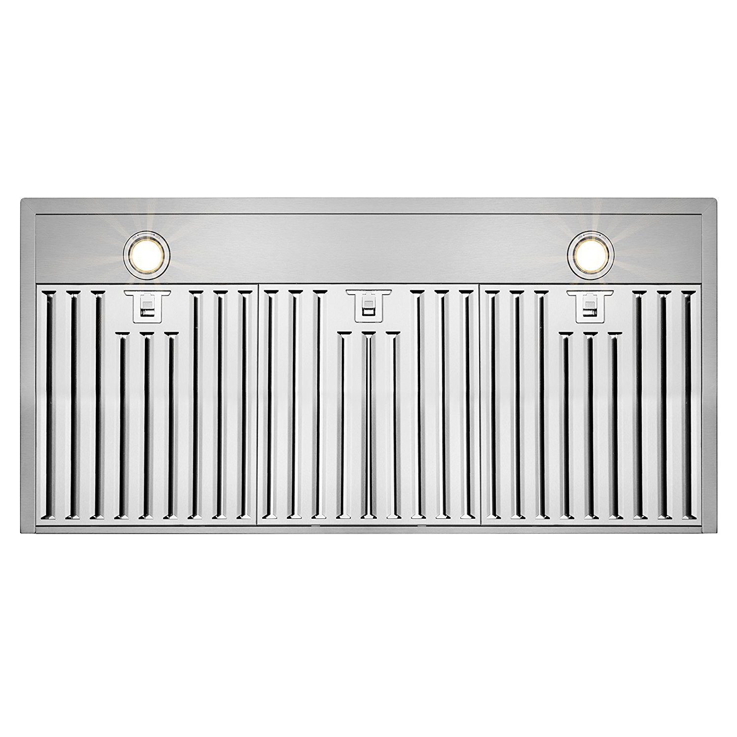 AKDY® 42" Wall Mount Stainless Steel Touch Display Screen Baffle Filter