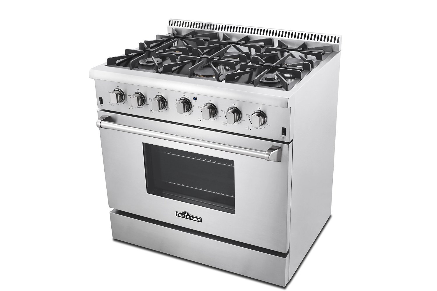 36" THOR KITCHEN 6 BURNER DUAL FUEL RANGE N2 free image download