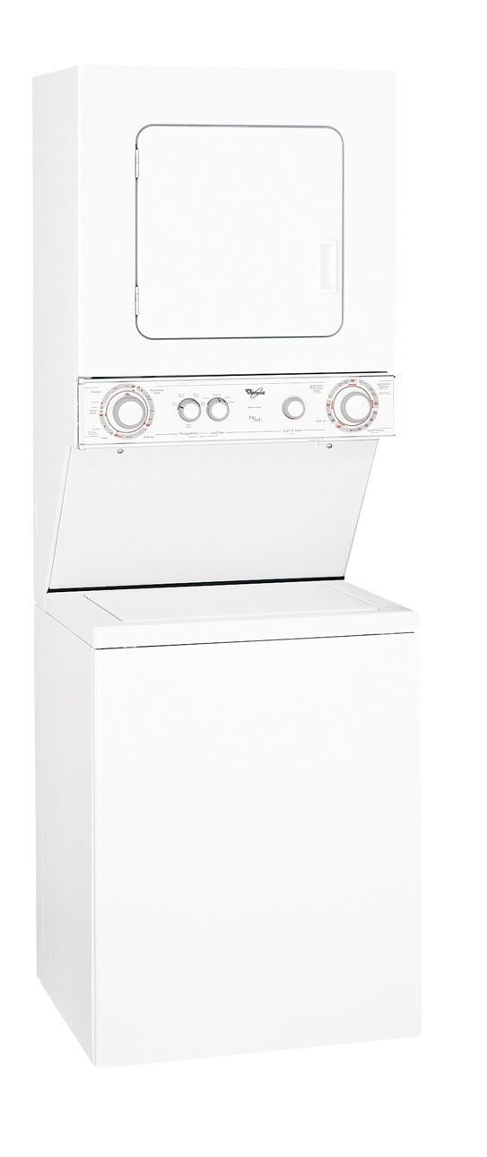 WHIRLPOOL GIDDS118574 27" Gas Washer/Dryer Combo, White free image