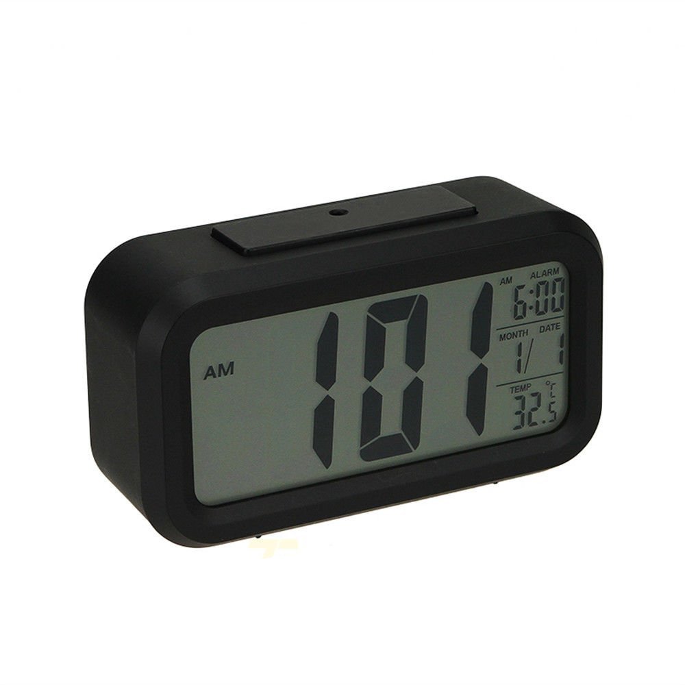 2016 Digital Alarm LED Clock Light Control Backlight Time Calendar