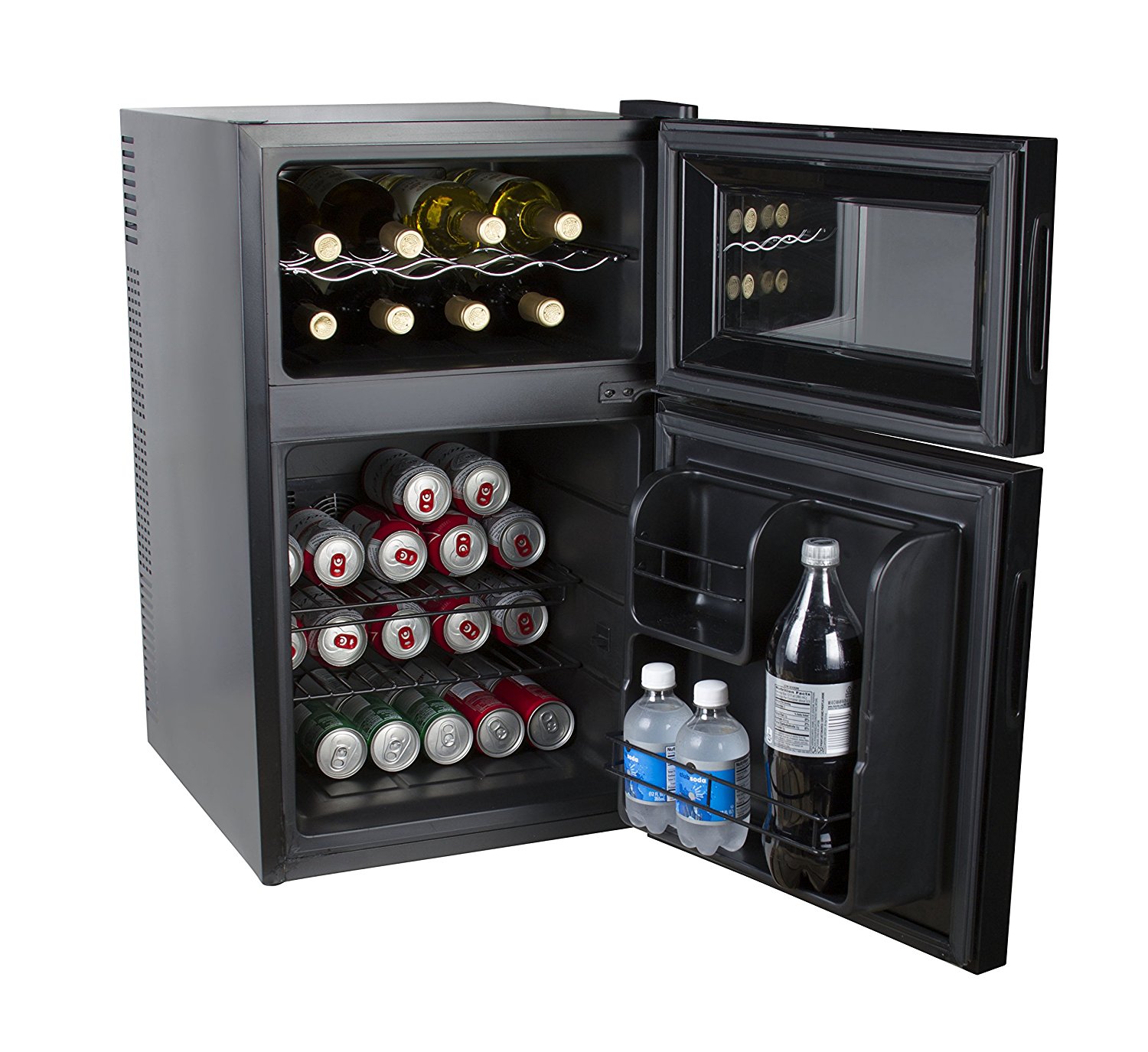 Kalorik 16Bottle Wine Cooler, Black/Silver N3 free image download