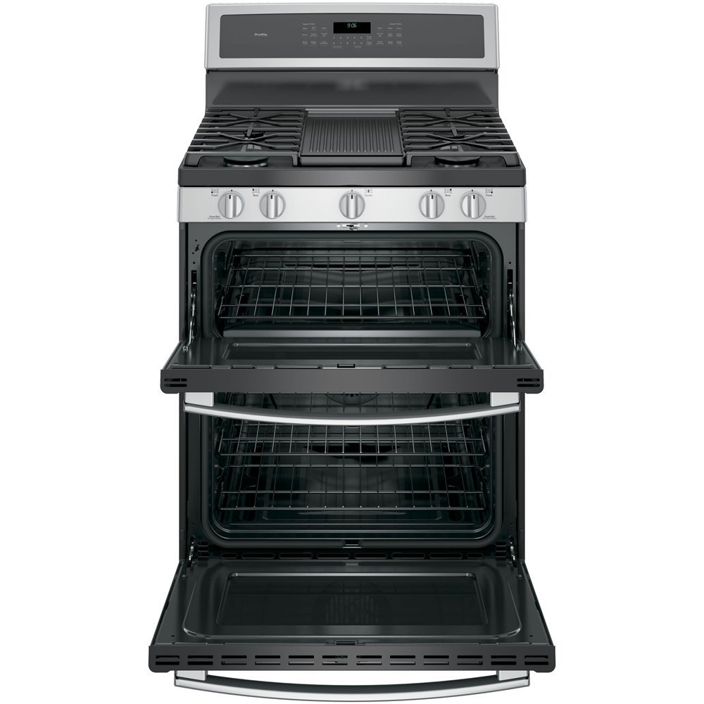 GE PGB960SEJSS Profile 30" Stainless Steel Gas Sealed Burner Double