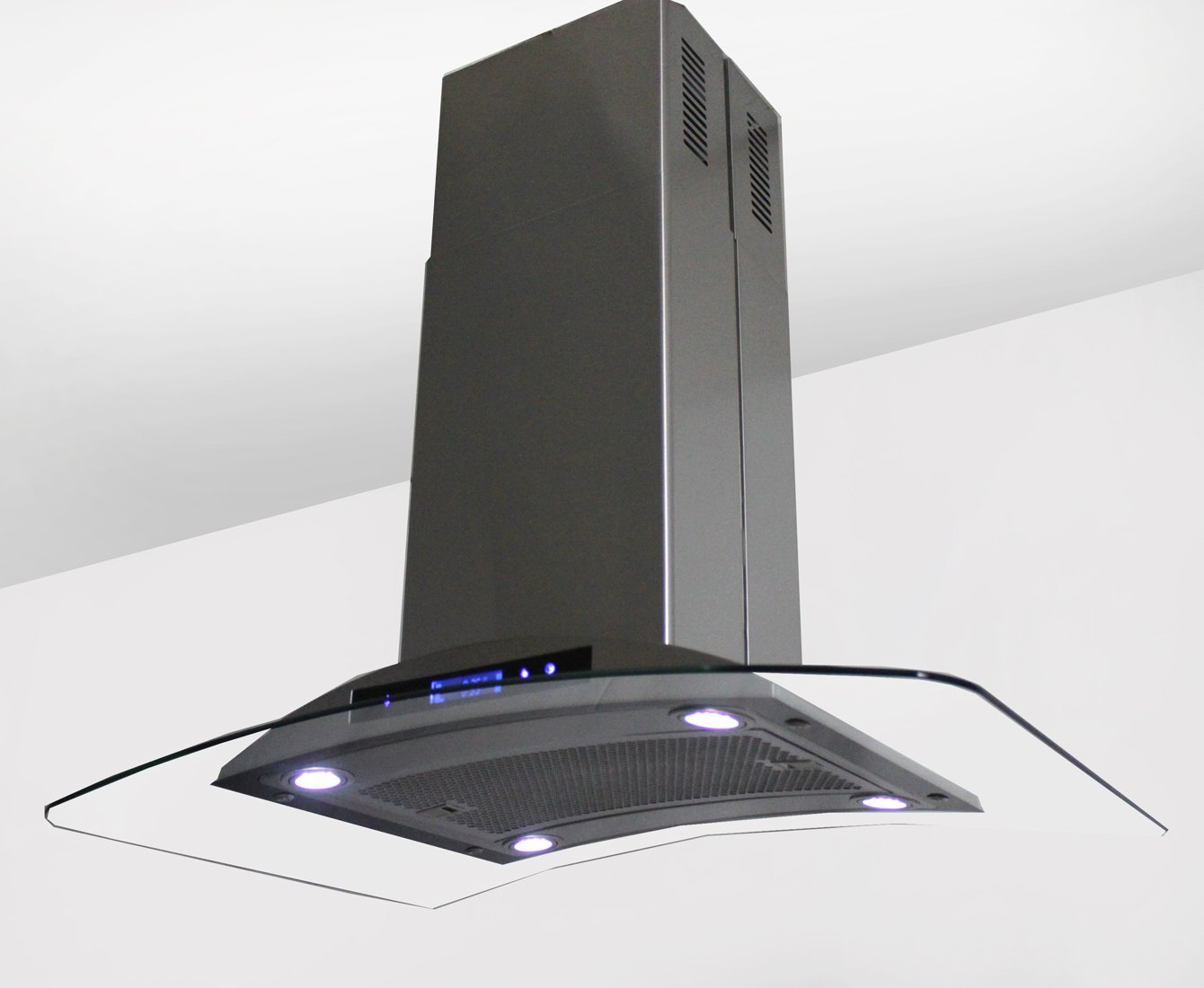 Golden Vantage Stainless Steel 36" Euro Style Island Mount Range Hood