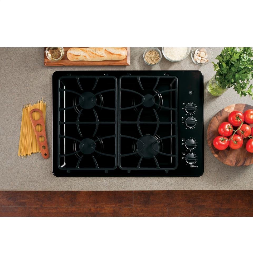 GE JGP333DETBB 30" Black Gas Sealed Burner Cooktop N2 free image download