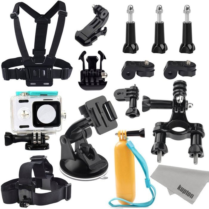 Xiaomi Yi Action Camera Accessories Kit Kupton Xiaoyi Waterproof