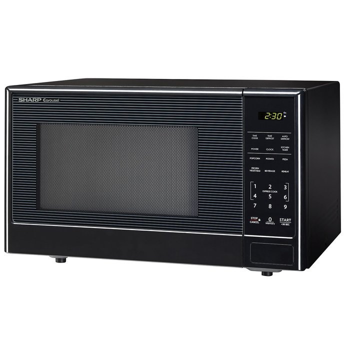 Sharp Compact 1.1 cu.ft. StainlessSteel Countertop Microwave Oven N2