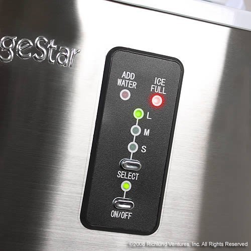 Edgestar IP210SS1 Portable Ice Maker, Stainless Steel/Silver N3 free