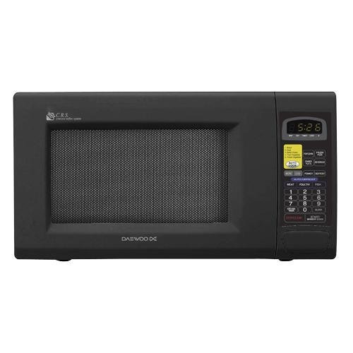 Daewoo KOR130EB 1.3 CuFt 1000 Watt Countertop Microwave Oven Black