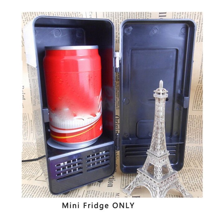 EchoAcc Portable USB Beverage Drink Cans Fridge USB Powered Cooler Car