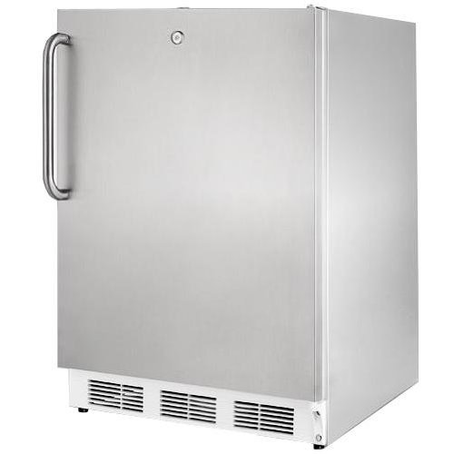 Summit BI540LCSS Builtin undercounter refrigeratorfreezer for general purpose use with lock