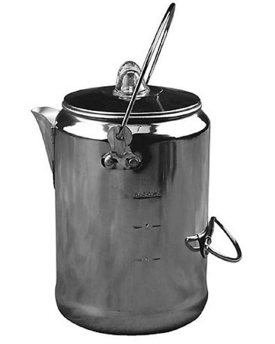 Coffee Pot Camping 9Cup Rust Resistant Aluminum Maker Percolator