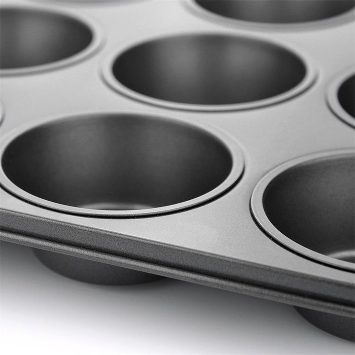 Nonstick Muffin Pan 12Cup, PAMISO Reusable carbon steel Regular Muffin Pan, cupcake pans