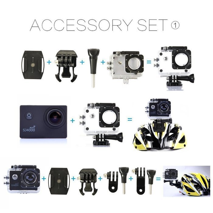 MiraTech Waterproof Action Camera 12MP 1080P HD with 2 Batteries and