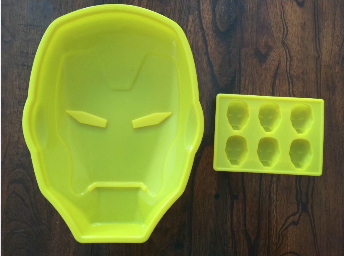 Avengers Iron Man Mask Silicone Birthday Cake Pan Candy Mold Party