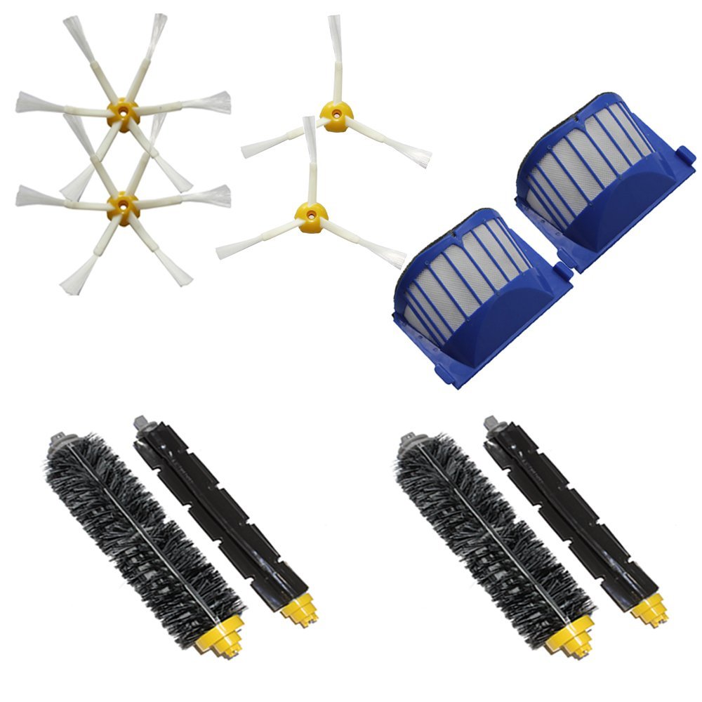 Hongfa Irobot Roomba Brush Kits 3 Armed Side Brush, 6 Armed Side Brush