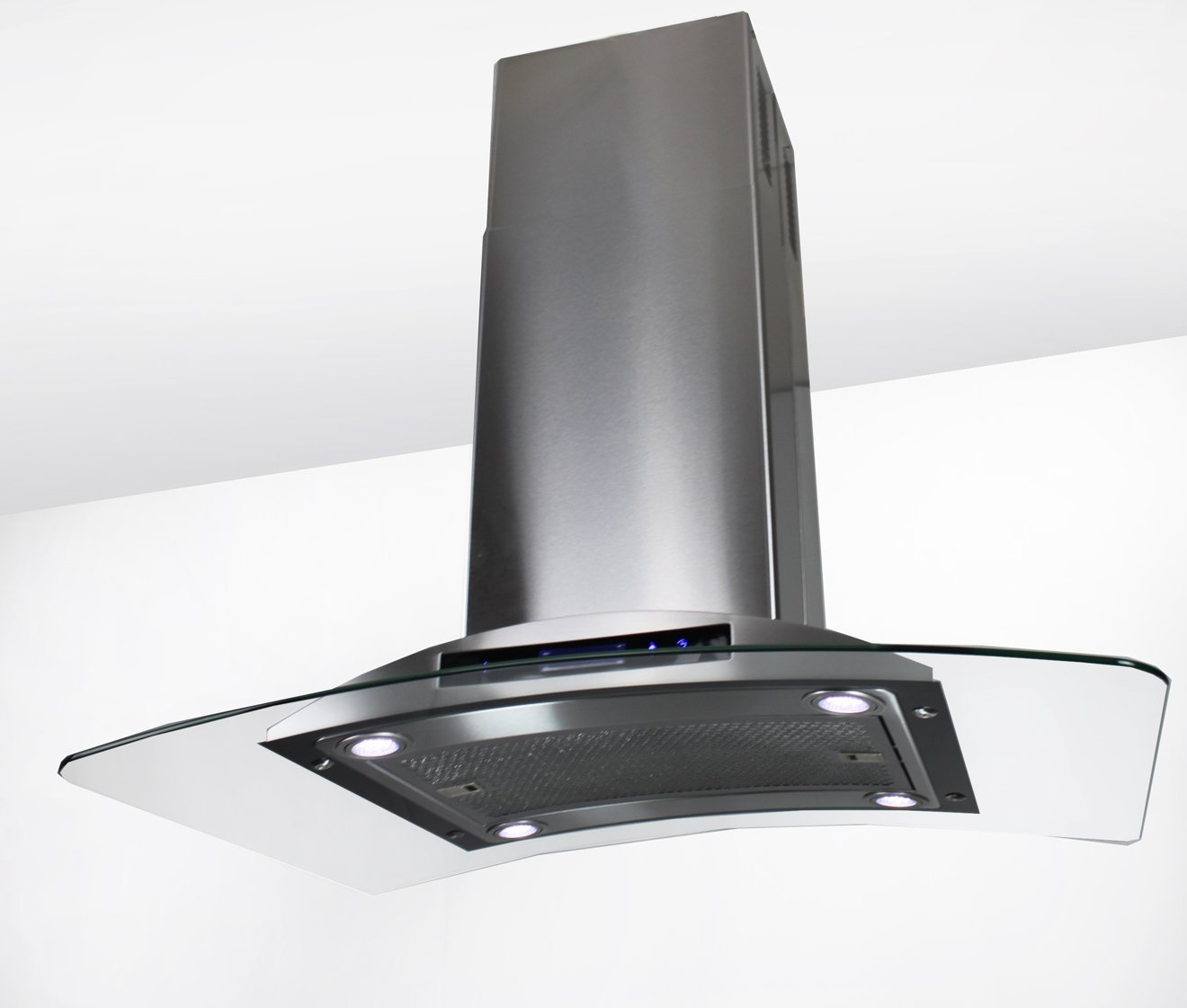 Golden Vantage Stainless Steel 36" Euro Style Island Mount Range Hood
