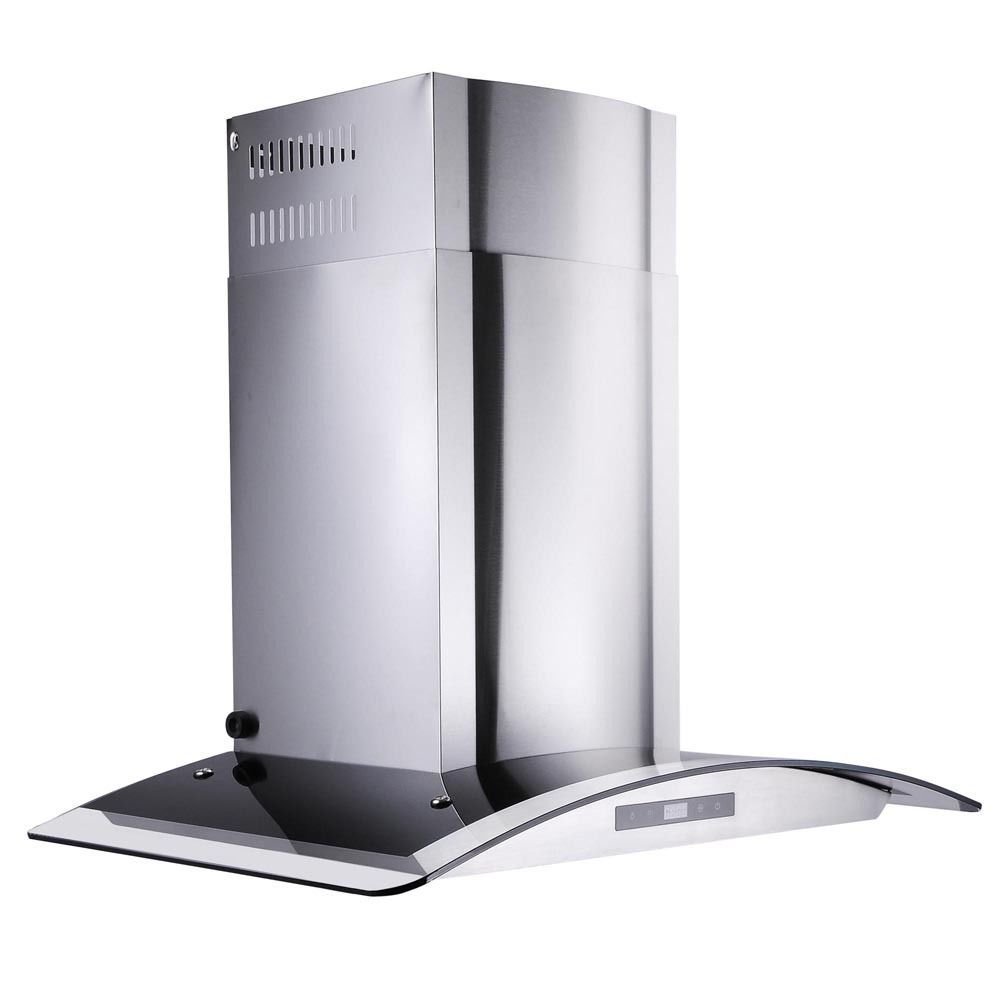 Gracelove 30" Range Hood Kitchen Wall Mount Stainless Steel Glass Stove