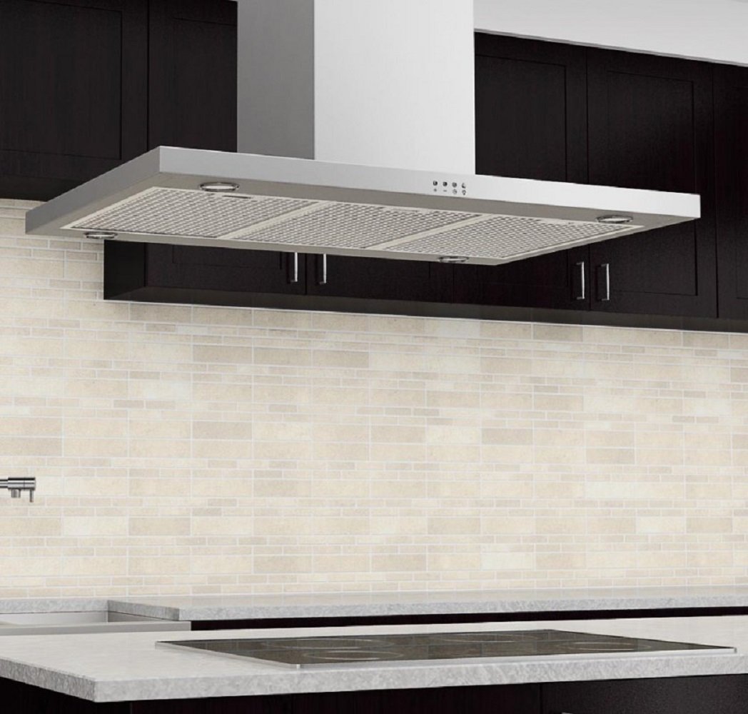 Ancona Rectangle Island Stainless Steel 600 CFM Range Hood, 36Inch N6 free image download